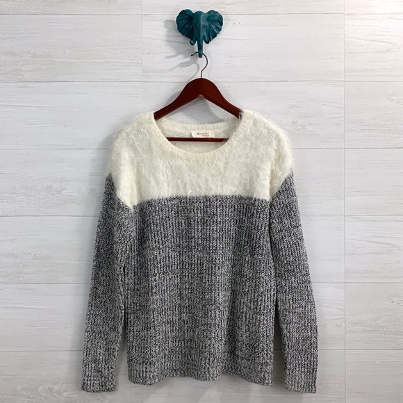 Vince Camuto Sweaters - Two by Vince Camuto Cream Plush Knit Sweater